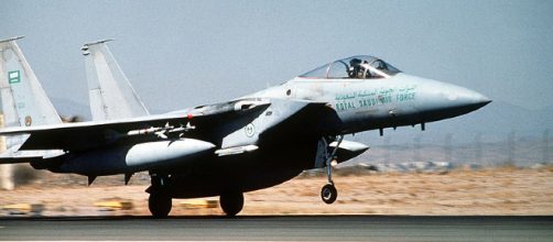 An F-15 fighter jet used by the Royal Saudi Air Force (Image via Tech. Sgt. Hans H. Deffner - WikiMedia Commons)