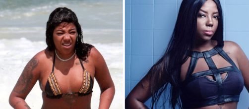 Ludmilla mergulha e toma ducha em Copacabana após festa de Carol Sampaio. (foto reprodução).