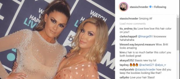 Brittany Cartwright and Stassi Schroeder on 'Watch What Happens Live' (Image: Stassi Schroeder/Instagram) Brittany Cartwright and Stassi Schroeder on 'Watch What Happens Live' (Image: Stassi Schroeder/Instagram)