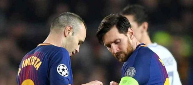 Leo Messi e Andres Iniesta são os capitães do Barça Leo Messi e Andres Iniesta são os capitães do Barça