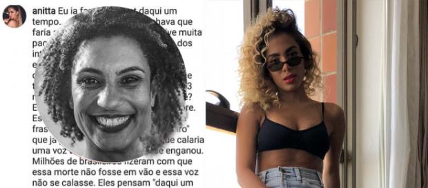 Texto de Anitta em sua rede social já está circulando na web. (foto reprodução). Texto de Anitta em sua rede social já está circulando na web. (foto reprodução).