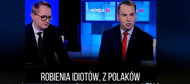 Adam Andruszkiewicz w studiu TVP Info. Adam Andruszkiewicz w studiu TVP Info.