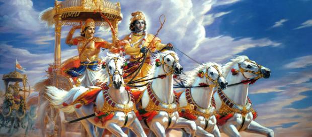 Arjun and Krishna in Kurukshetra battlefield, (Image via Infiniteys/Flickr) Arjun and Krishna in Kurukshetra battlefield, (Image via Infiniteys/Flickr)