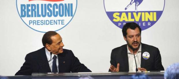 Silvio Berlusconi e Matteo Salvini Silvio Berlusconi e Matteo Salvini