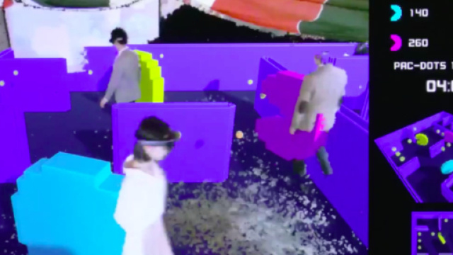Fotogramma relativo alla versione Hololens di Pac-Man