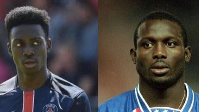 Timothy Weah et son père (source: instagram)