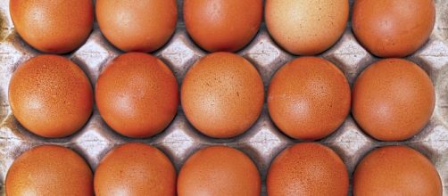 Huevos en huevera, como los que se pueden encontrar en el supermercado