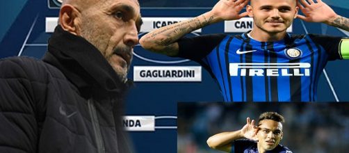 La nuova Inter con Lautaro Martinez e Icardi