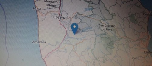 L'epicentro del sisma localizzato in provincia di Cosenza