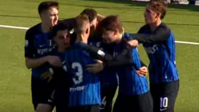 Inter Primavera, l'esultanza dopo un gol all'Hellas Verona