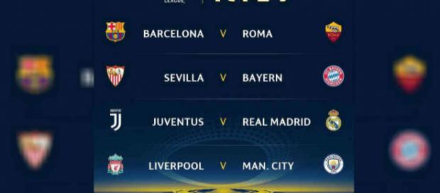 de Champions: Real vs. Juventus, Barca vs. Roma, de Champions: Real vs. Juventus, Barca vs. Roma,