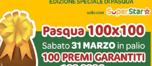 Pasqua 100X100, al SuperEnalotto del 31 marzo 100 premi da 100mila ... - corrierenazionale.it