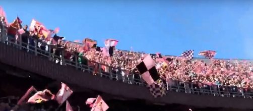 Tifosi del Palermo allo stadio "Barbera"