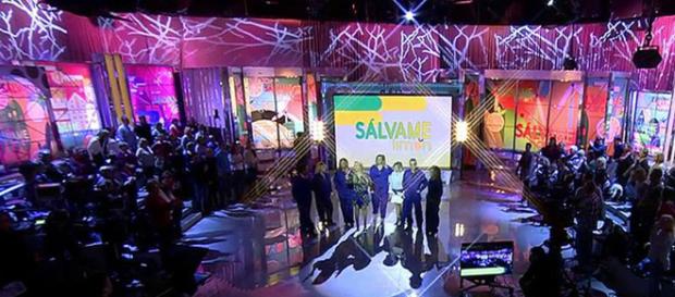El plató de Sálvame en Telecinco. El plató de Sálvame en Telecinco.