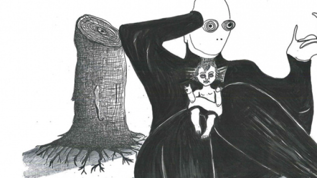 Illustrazione di Rossella Grasso: l'Innominabile di Samuel Beckett