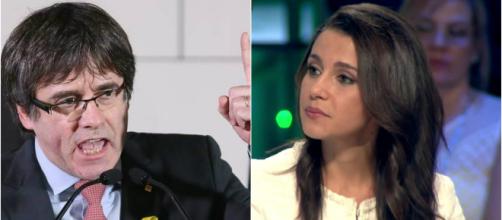 Carles Puigdemont e Inés Arrimadas en imagen