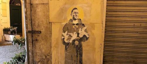 Totti come San Francesco: rimosso il murale dedicato all'ex ... - fanpage.it