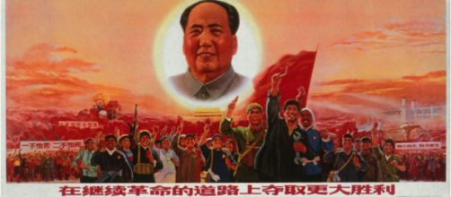Propaganda del Partito Comunista: Mao sostituisce il sole.