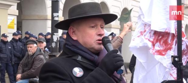 Profanacja "Roty" podczas Czarnego Piątku. Profanacja "Roty" podczas Czarnego Piątku.