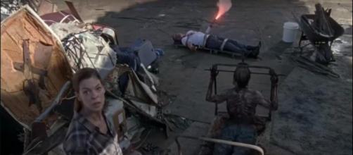 Jadis and Negan (Image via The Walking Dead Updates HD, YouTube screencap)