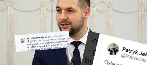Patryk Jaki i Witold Zembaczyński w starciu na Twitterze. Patryk Jaki i Witold Zembaczyński w starciu na Twitterze.