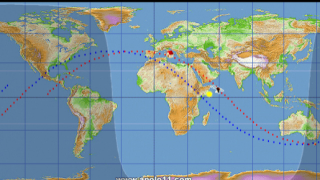 Immagine della stazione cinese Tiangong-1 dal sito SatView.