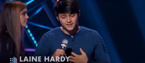 American Idol Laine Hardy does a Bieber number wth a girl group - nails it. - Image credit - Talent Recap | YouTube