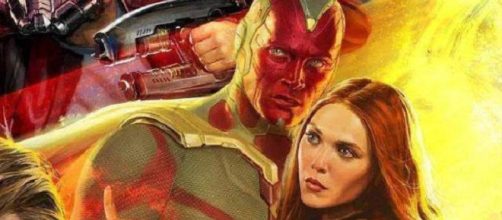 'Avengers: Infinity War': VISION Y LA BRUJA ESCARLATA