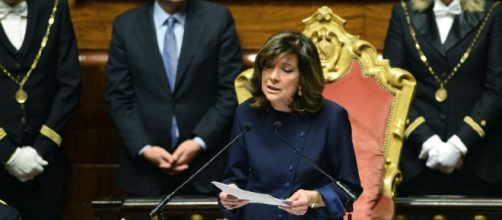 Il presidente del Senato Elisabetta Casellati