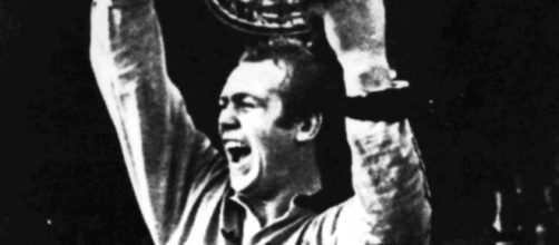 Malcolm Reilly - one of Castleford's greatest ever players, lifting the Australian title with Manly. Image Source - https://www.seaeagles.com