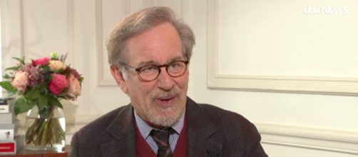 Steven Spielberg promoting his new film 'Ready Player One' [Image via ITV News/YouTube screencap]