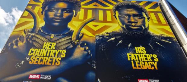 Poster for the 'Black Panther' movie in London -- photo via David Holt/Flickr Poster for the 'Black Panther' movie in London -- photo via David Holt/Flickr