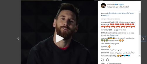Leonel Messi es la cara de las nuevas zapatillas de Adidas #Nemeziz - Instagram
