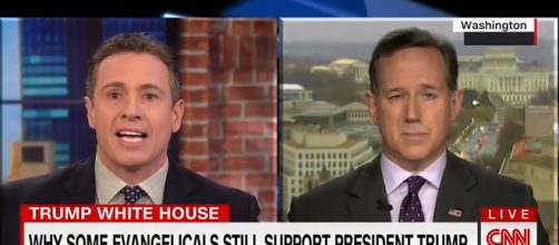 Rick Santorum on CNN, via YouTube