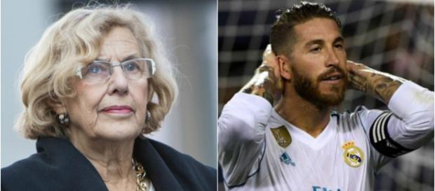 Manuela Carmena y Sergio Ramos en imagen Manuela Carmena y Sergio Ramos en imagen
