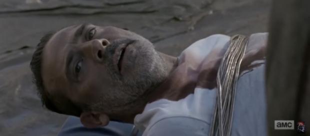 Negan pleads with Jadis not to burn his bat, revealing more about his past. (Image via AMC/AresPromo YouTube screenshot) Negan pleads with Jadis not to burn his bat, revealing more about his past. (Image via AMC/AresPromo YouTube screenshot)