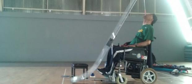 Richardson Rocha em um de seus treinos (Crédito: arquivo pessoal do atleta) Richardson Rocha em um de seus treinos (Crédito: arquivo pessoal do atleta)
