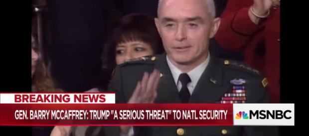 The General accuses Trump. Photo-( image credit MSNBC-Youtube.com) The General accuses Trump. Photo-( image credit MSNBC-Youtube.com)