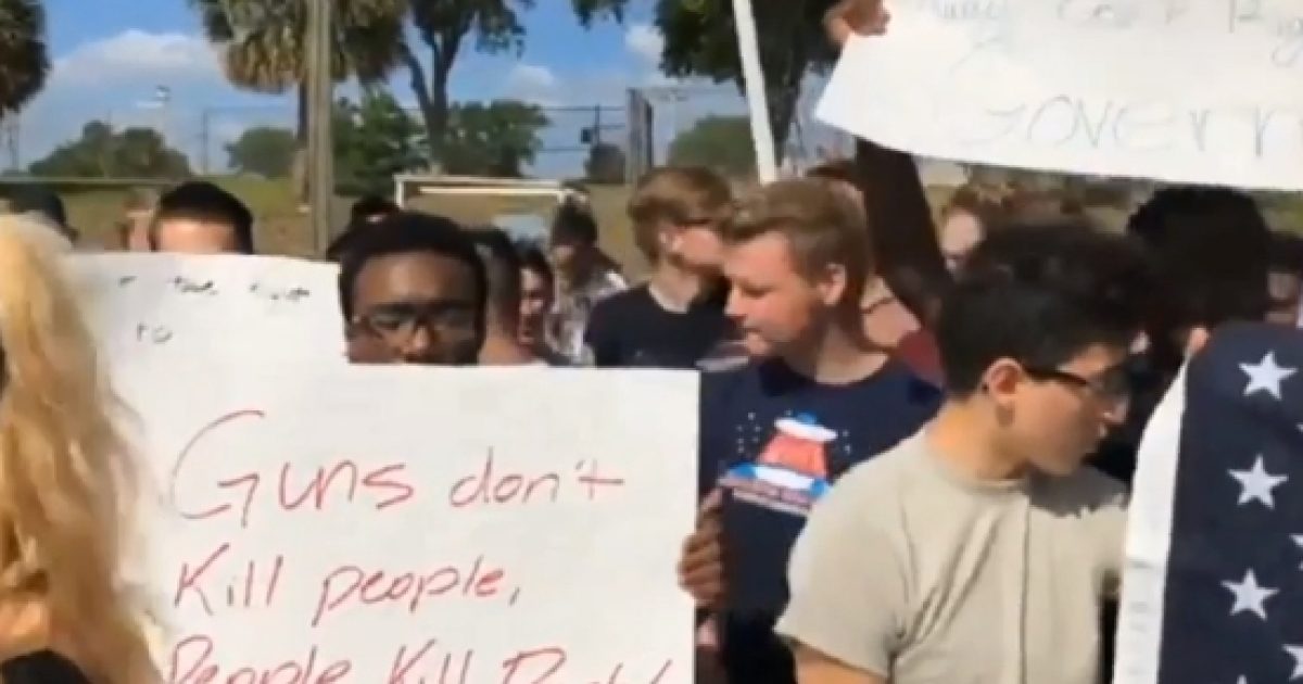 Florida High School Students Stage Second Amendment Support Walkout