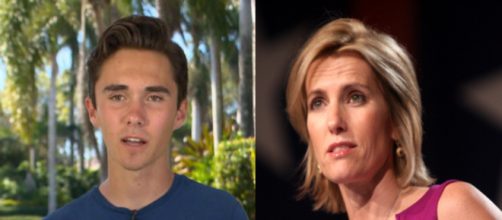 David Hogg, Laura Ingraham, via Twitter