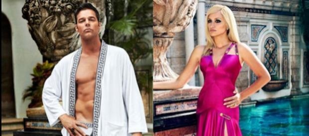 Penelope Cruz y Ricky Martin posan como Donatella Versace y Antonio D'Amico (FXNetworks) Penelope Cruz y Ricky Martin posan como Donatella Versace y Antonio D'Amico (FXNetworks)