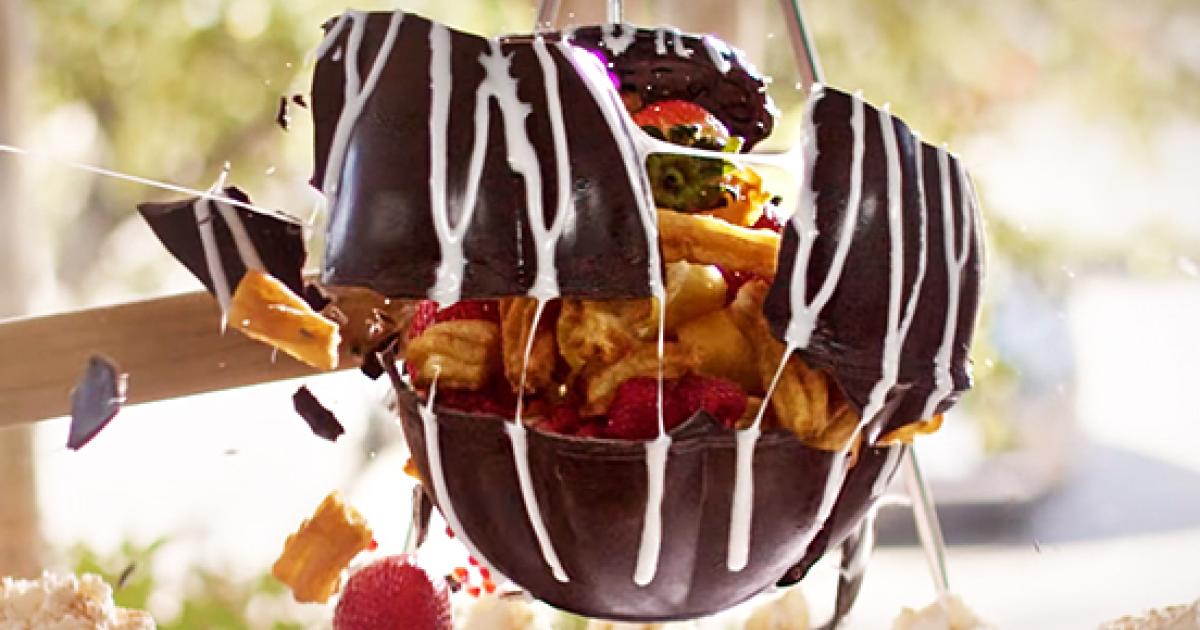 This is a chocolate piñata and OMG you have to check this out
