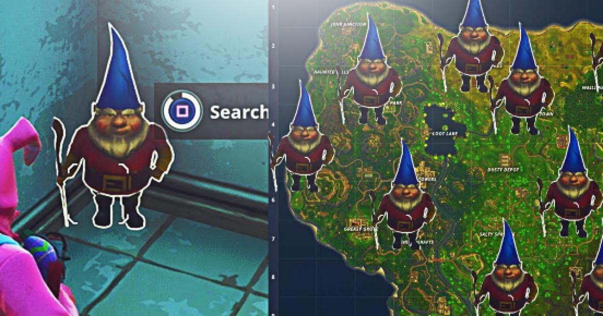 fortnite all gnome locations throughout the map - fortnite sy
