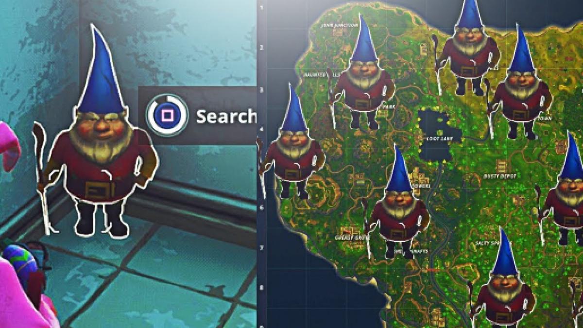 All Garden Gnomes In Fortnite Fortnite All Gnome Locations Throughout The Map