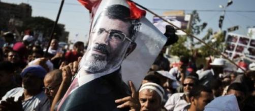 Des partisans de l'ancien président égyptien Mohamed Morsi lors d'une manifestation © AFP