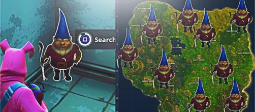 Fortnite gnome locations. [image source: DooM H1GGSY/YouTube screenshot]