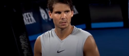 Rafael Nadal hasn't played an official match since January. Photo: screenshot via Australian Open TV channel on YouTube