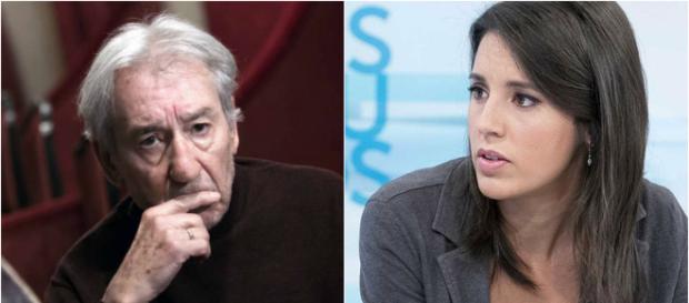 José Sacristán e Irene Montero José Sacristán e Irene Montero