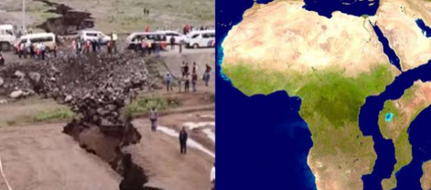 Se va rupe Africa în două ? Crăpătura din Kenia pare că indică acest fapt - Foto: Captură YouTube și post Twitter Se va rupe Africa în două ? Crăpătura din Kenia pare că indică acest fapt - Foto: Captură YouTube și post Twitter