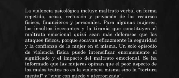 El maltrato psicológico, se considera violencia de género más grave que incluso físico El maltrato psicológico, se considera violencia de género más grave que incluso físico